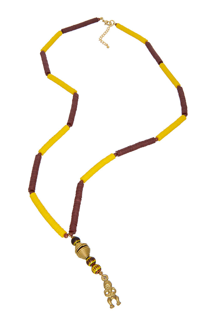 Red Stripe Necklace - Sugar NY