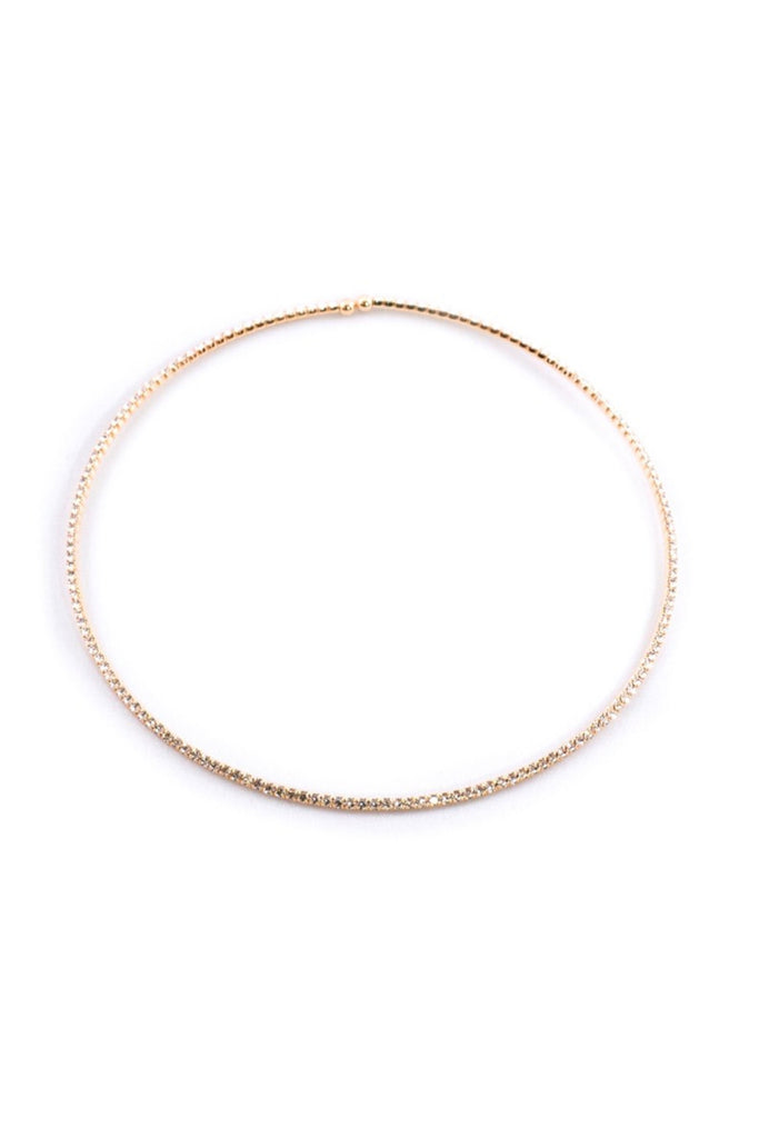 Frosted Black Choker Necklace - Sugar NY