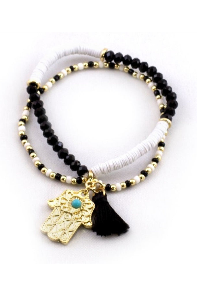 Gummi Hamsa Blue Bracelet - Sugar NY