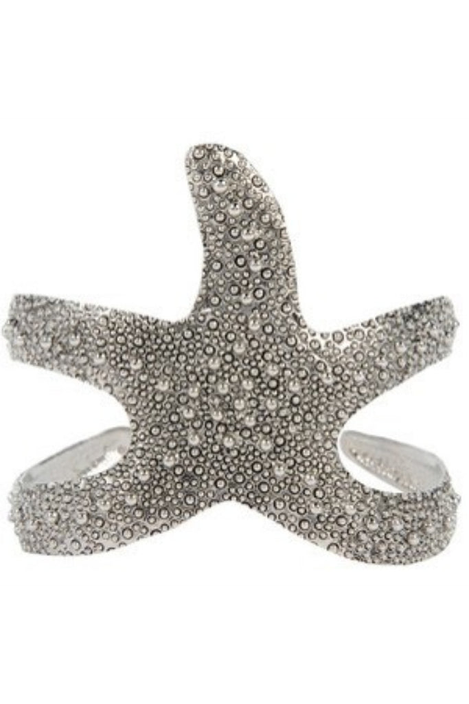 Starfish Crunch Silver Cuff - Sugar NY