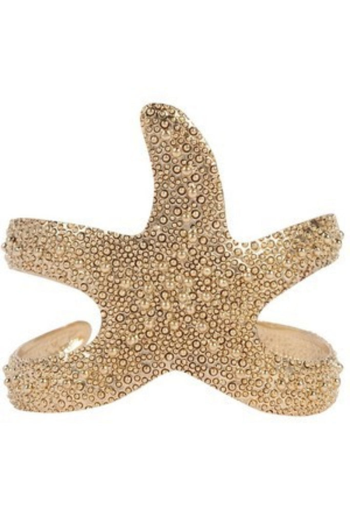 Starfish Crunch Silver Cuff - Sugar NY