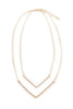 Sprinkled Doublebar Gold Necklace - Sugar NY