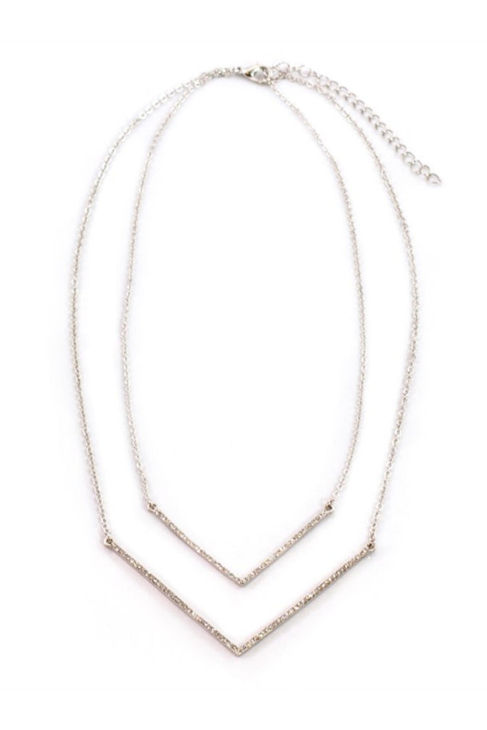 Sprinkled Doublebar Gold Necklace - Sugar NY