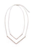 Sprinkled Doublebar Gold Necklace - Sugar NY