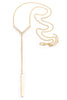 Sprinkled Drop Gold Necklace - Sugar NY