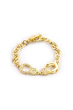 Sprinkled Cuffed Gold Bracelet - Sugar NY