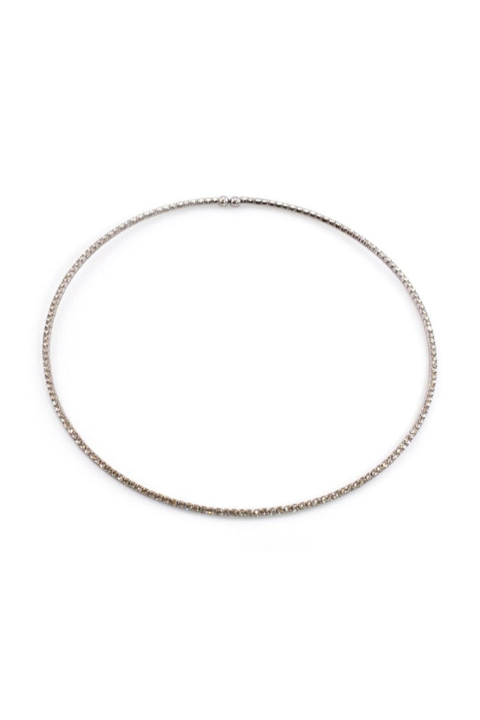 Frosted Black Choker Necklace - Sugar NY
