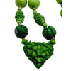 Antique Art Deco Celluloid, Glass & Resin Hand Knotted Necklace 