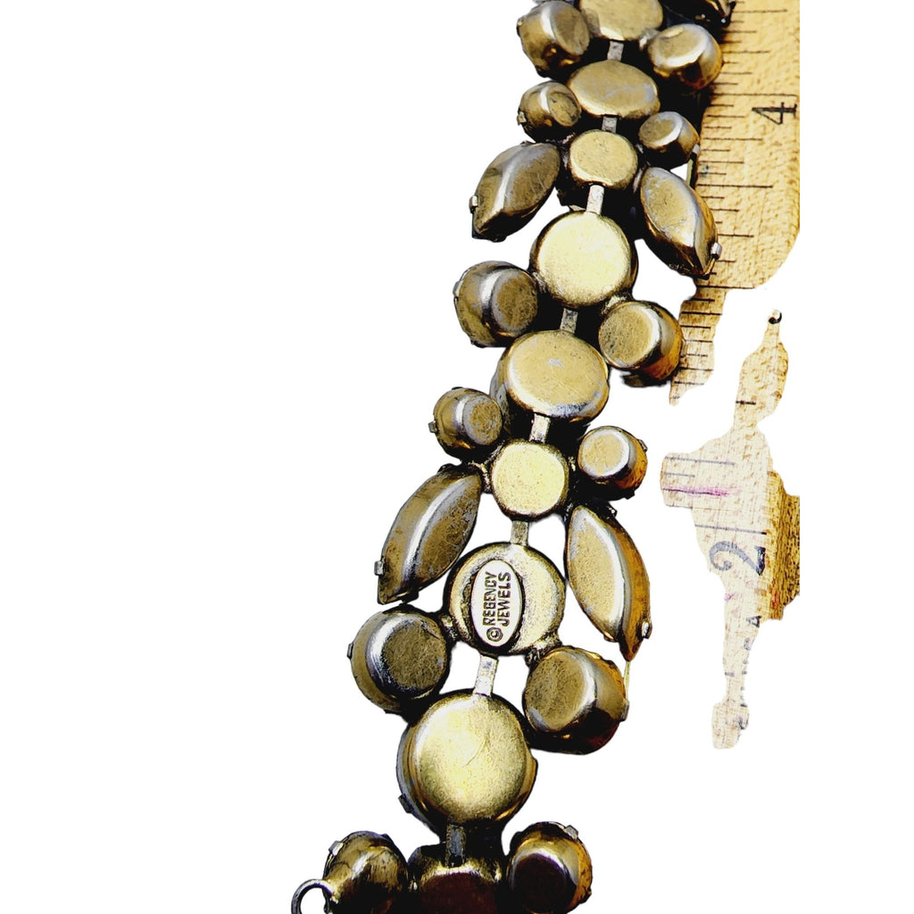 Vintage Signed Regency Jewels Rhinestone Bracelet (A1491)