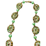 Amazing Vintage Czech Glass Pendant Necklace (A1492)