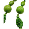 Antique Art Deco Celluloid, Glass & Resin Hand Knotted Necklace 