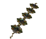 Vintage glass rhinestone flower bracelet - Sugar NY