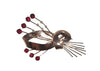 Vintage Corocraft Sterling Silver Red Stone Brooch Pin - Sugar NY