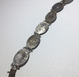 Vintage Sterling silver abalone shell oriental Bracelet - Sugar NY
