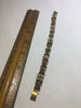 Vintage gold book chain stone bead bracelet - Sugar NY
