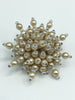 Antique vintage beaded Pearl brooch pin